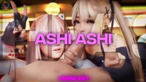 [HMV] Ashi Ashi – Dead or Alive | Phonk edit | - ﻿3D animation on Crohasit