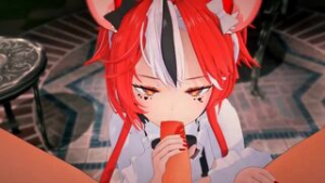 Hakos baelz cum in mouth - Hololive animation on Crohasit