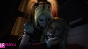 Harley fucks black canary - ﻿3D animation on Crohasit