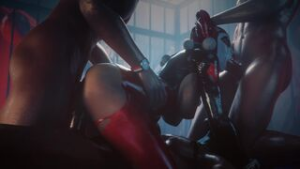 Harley’s freaky foursome.(black) [VGErotica] - DC Comics animation on Crohasit