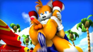 Having fun with little buddy~ - Sonic the Hedgehog animation on Crohasit