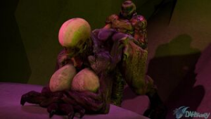 Hell Knight Taken From Behind - ﻿3D animation on Crohasit