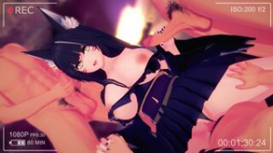 Hoksi Musashi - Azur Lane animation on Crohasit