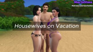 Housewives on Vacation - ﻿3D animation on Crohasit