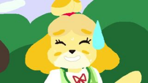 Isabelle and digby’s private walk - Animal Crossing animation on Crohasit