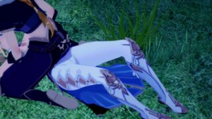 Jean Fuck Aether - Genshin Impact animation on Crohasit