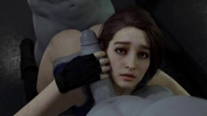 Jill Valentine Double-Teamed By Zombies - ﻿3D animation on Crohasit