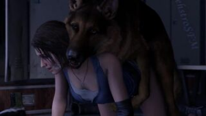 Jill x Dog [MehstroSFM] - Resident Evil animation on Crohasit