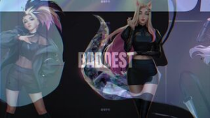KDA Baddest HMV with lyrics - ﻿3D animation on Crohasit