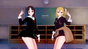 [KKS/MMD] [WiggleWiggle] Kaguya Shinomiya Ai Hayasaka [Kaguya-sama: Love is War] - kaguya-sama wa kokurasetai animation on Crohasit
