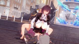 Kafka, Caelus and Stelle in threesome. - ﻿3D animation on Crohasit