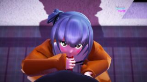 Kasumi-chan In Plain Clothes Gives A Back Alley Blowjob - ﻿3D animation on Crohasit