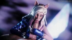 K/da Ahri Blowjob [polished-jade-bell] - ﻿3D animation on Crohasit