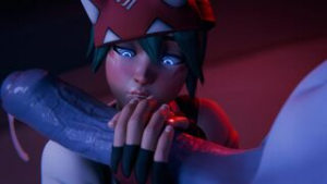 Kiriko worships Widowmaker’s giant futa cock [darklulbird] - ﻿3D animation on Crohasit