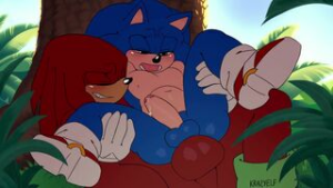 Knuckles Full Nelson Sonic (Sound) - Sonic the Hedgehog animation on Crohasit