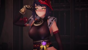 Kujou Sara Adios 4K - Genshin Impact animation on Crohasit