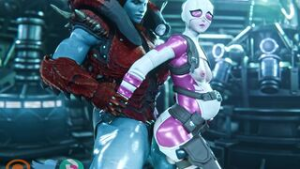 Lady Hellbender X Gwen – [Futa/Futa] [NuttyTouch] - ﻿3D animation on Crohasit