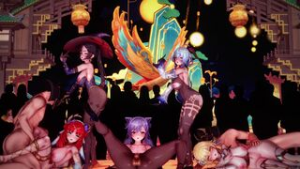 [Lanzfh] DanceSexMix Lantern Rite Girls2 - iwara animation on Crohasit