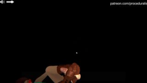 Lara Croft long braid haircut - ﻿3D animation on Crohasit