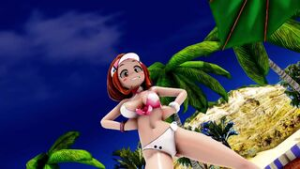 Lewdsmare – MMD Uraraka Bass Knight Bikini Strip Ray-Cast Version - iwara animation on Crohasit