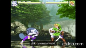 Link gets in trouble in a Forest - Mugen animation on Crohasit