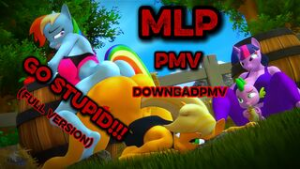 MLP PMV – Go Stupid (Full Version) - ﻿3D animation on Crohasit