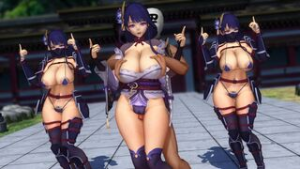 [MMD]Raiden Shogun – Gishinaki - Genshin Impact animation on Crohasit