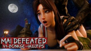 Mai Defeated [V1][Bonkge][4K60FPS] - ﻿3D animation on Crohasit