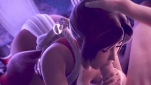 Mai Shiranui Deep Blowjob dead or alive - ﻿3D animation on Crohasit