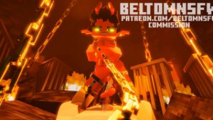 Minecraft Tsubaki tailjob (beltomNSFW) - ﻿3D animation on Crohasit