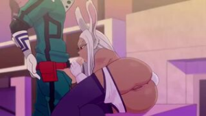 Miriko sucking Deku - My Hero Academia animation on Crohasit