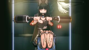 Miyabi is being tickled - ﻿3D animation on Crohasit