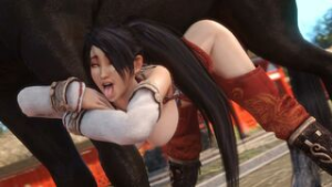 Momiji and horse - Dead or Alive animation on Crohasit