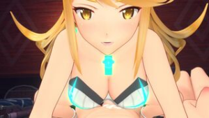 Mythra morning after – Swimsuit ver. - Xenoblade animation on Crohasit