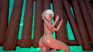 Nahida x Futa Lumine – Chamosan - Genshin Impact animation on Crohasit