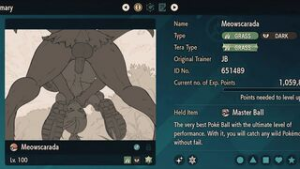 Nemona fucked by her Mascarada - Pokemon animation on Crohasit