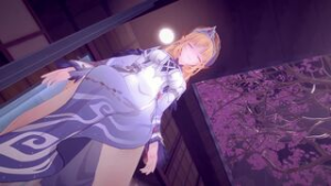 Nicole Reeyn kiss Genshin Impact - ﻿3D animation on Crohasit