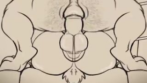 Noisy dilf anus - 2D animation on Crohasit
