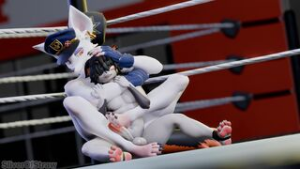 Officer Flint Dominates In The Fight - ﻿3D animation on Crohasit