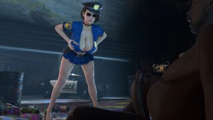 Officer Jill Tits [0Zman][4K] - ﻿3D animation on Crohasit