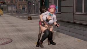Pervert targeting JKs taking selfies in the city - Honey Select animation on Crohasit