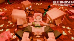 Piglins gangbangs ALEX FROM MINECRAFT! – Minecraft ANIMATION (BeltomNSFW) - ﻿3D animation on Crohasit