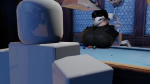 Pool-game (female version) - Roblox animation on Crohasit