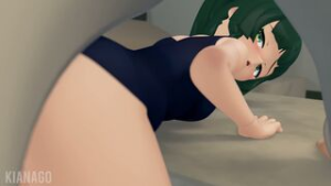 Qingyi and a physical education teacher - ﻿3D animation on Crohasit