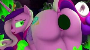 Queen dominates Princess - ﻿3D animation on Crohasit