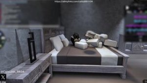 ‘Quietly’ fucking a fan on the bed ~ - ﻿3D animation on Crohasit