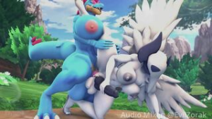 Rayhuma – Feraligatr x Absol - ﻿3D animation on Crohasit