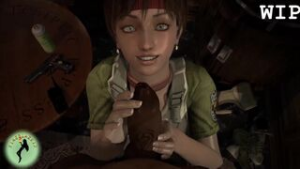 Rebecca Blowjob BBC - Resident Evil animation on Crohasit