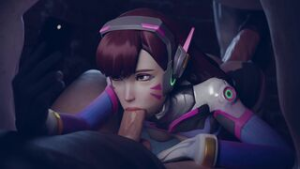 [Rekin3D] D.va X Guy X Horse (1080p60) - ﻿3D animation on Crohasit