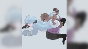 Rigby Topping Mordecai - regular show animation on Crohasit